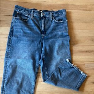 Madewell slim wide leg cropped